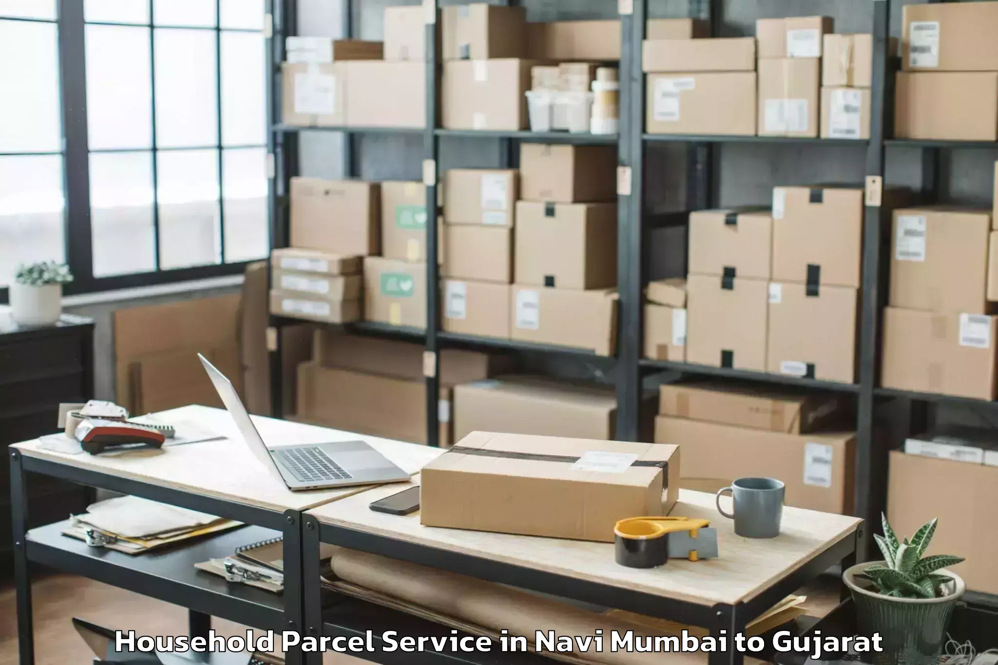 Reliable Navi Mumbai to Gls University Ahmedabad Household Parcel